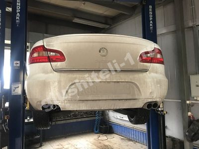 Установка гофры Skoda Octavia I