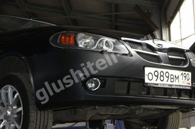 Установка пламегасителя Nissan Almera N16