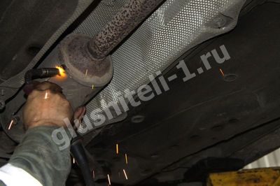 Удаление катализатора Opel Meriva B