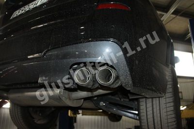Установка насадок на глушитель  BMW X3 F25