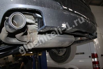 Установка насадок на глушитель  BMW X3 F25