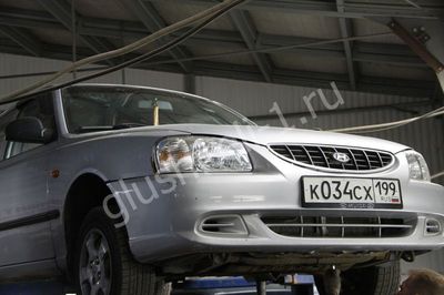 Замена гофры Hyundai Accent II