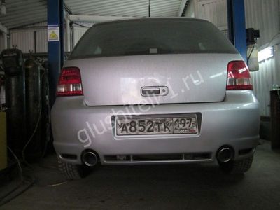 Установка насадки на глушитель  Volkswagen Golf IV