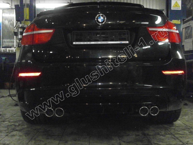 BMW X6 глушитель катализатор пламегаситель для BMW X6 в Москве | стоимость и цена ремонта / замены глушителя катализатора пламегасителя на BMW X6