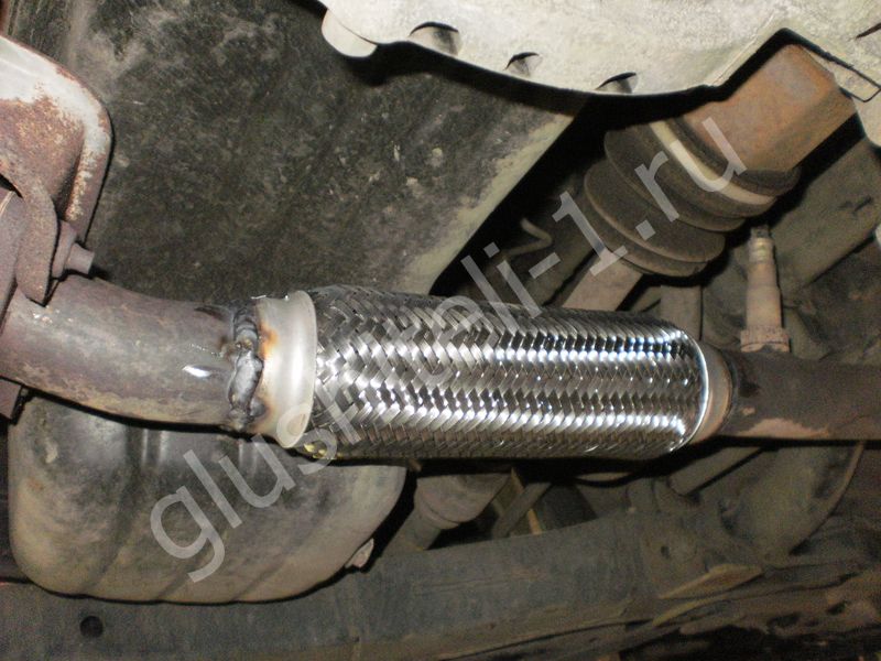 замена гофры глушителя хендай акцент тагаз